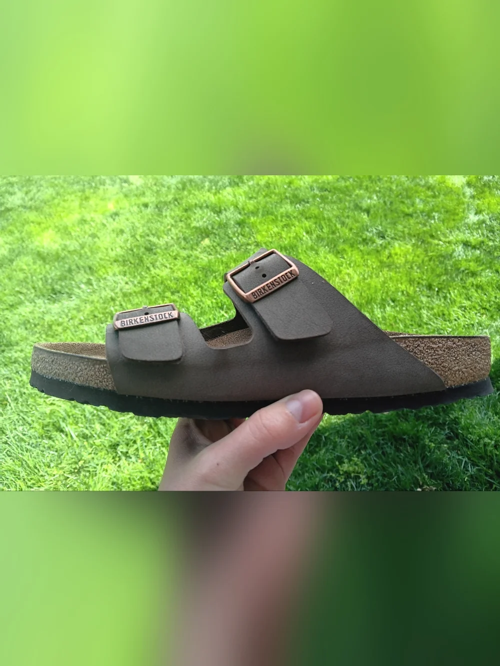Birkenstock Arizona Two-Strap Sandals in Taupe